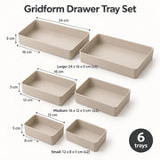 ORDELVYN Gridform Drawer Tray Set